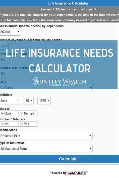 Insurance Calculator .
